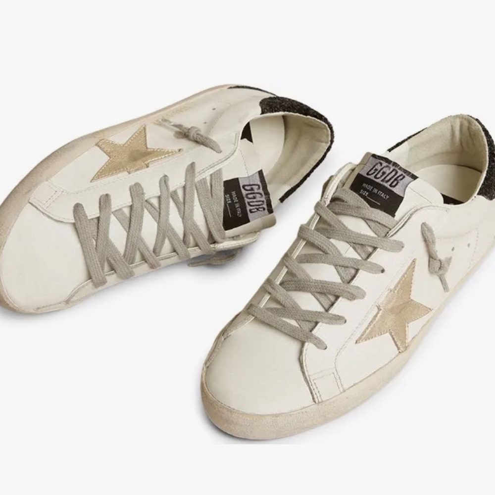 Golden Goose Women's Sneakers - White, Black, and Gold
